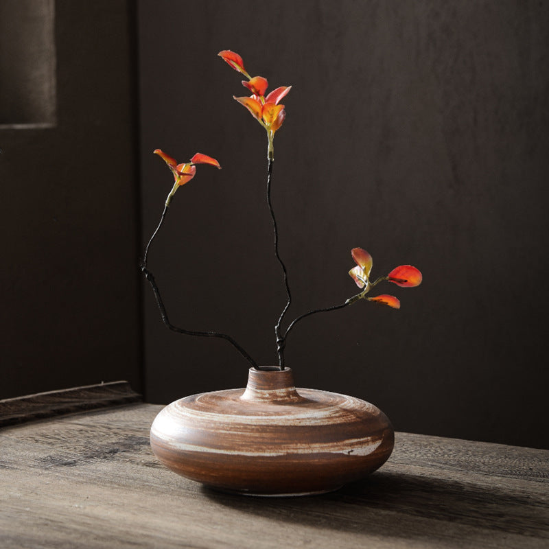 Black Pottery Ceramic Vases