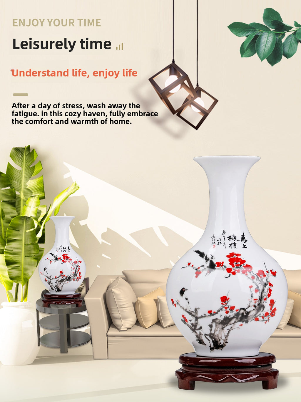 Jingdezhen ceramic vase decorations