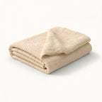 Verbier Cotton Blanket, Pale Apricot