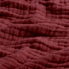 Verbier Cotton Blanket, Burgundy